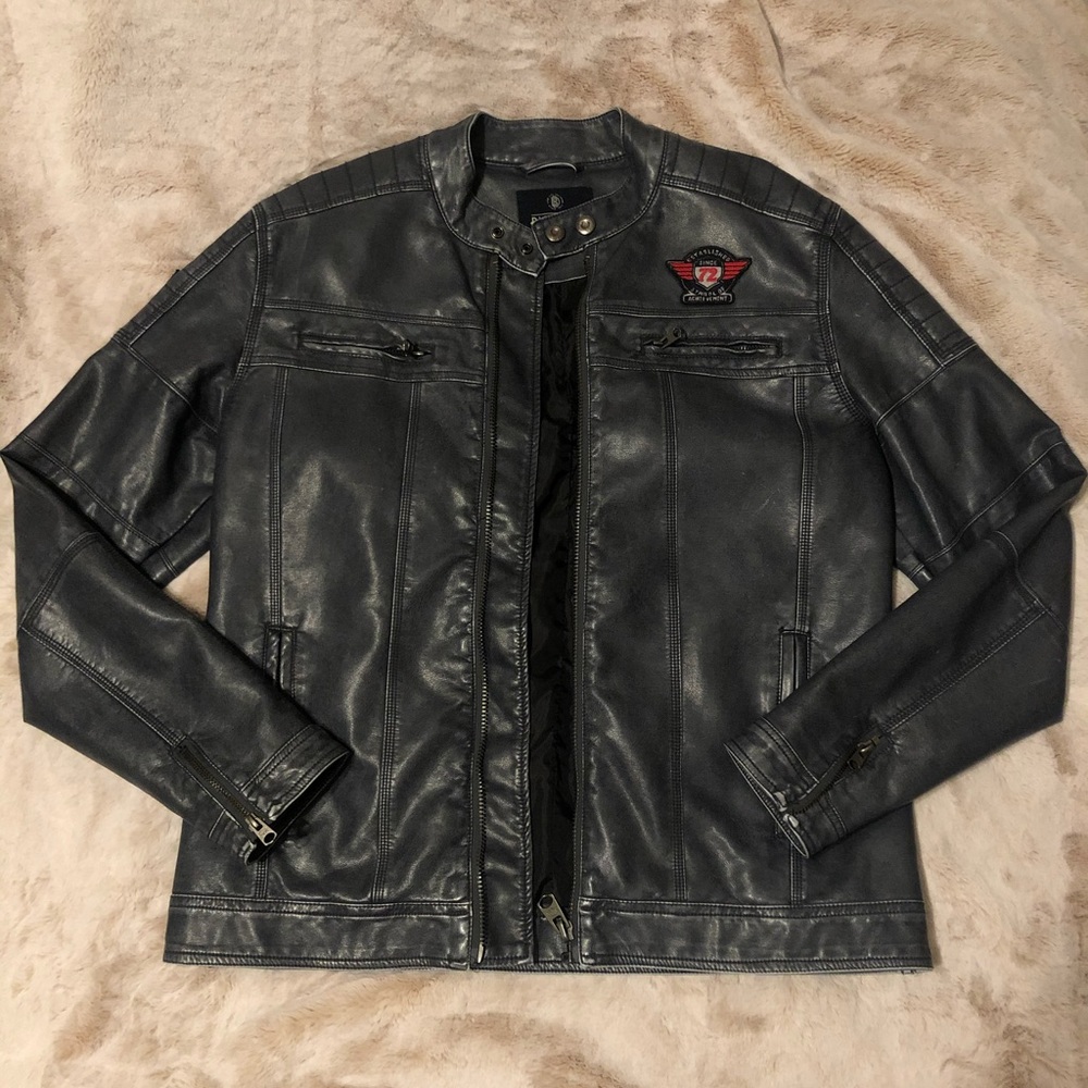 Men’s vegan leather jacket